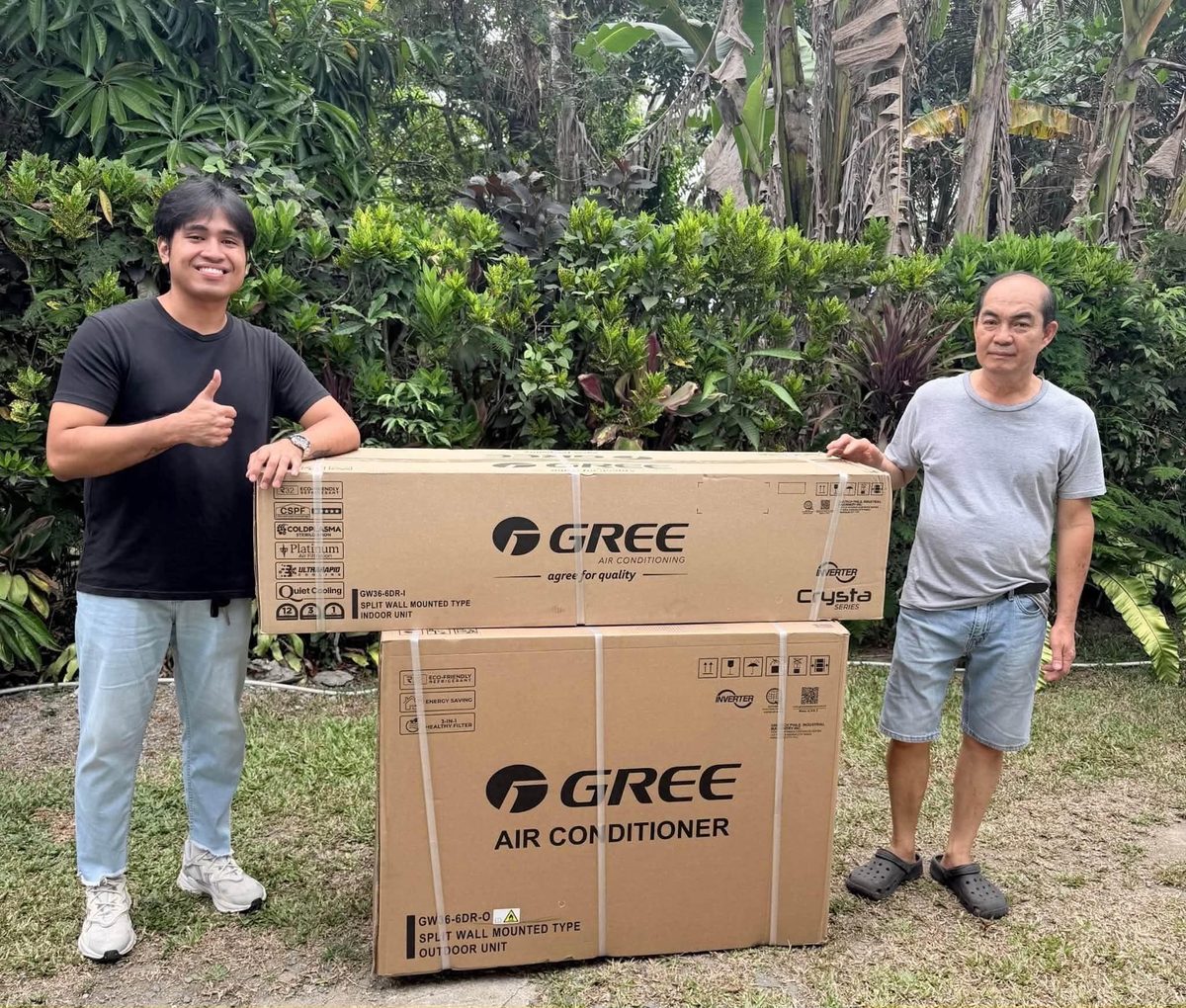 GREE Crysta indoor and outdoor units delivered